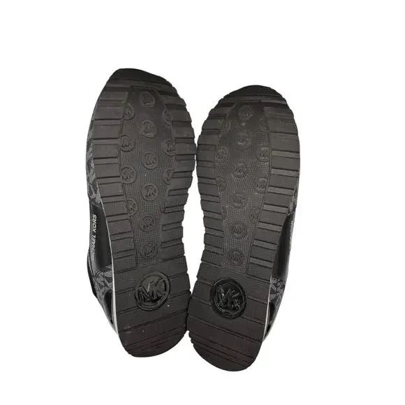 Michael Kors Wilma Trainer Sneaker Black Logo Size 7 Lace Up Fashion Shoe - Picture 6 of 6